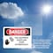 Signmission Equipment Starts And Stops Automatically Danger Sign, Vinyl Decal, 10in W x 7in L, 2PK OS-2PACK-DS-D-710-L-1589 - alternate 6